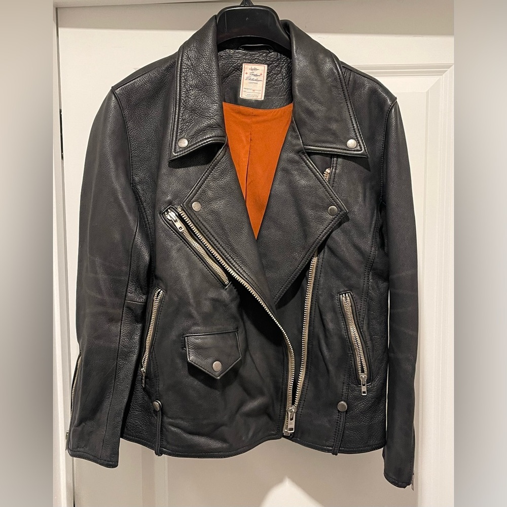 We The Free Jealousy Black Leather Jacket - Picture 4 of 16